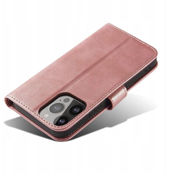 Θήκη Magnet Case με καπάκι για Samsung Galaxy S25 Edge - ροζ