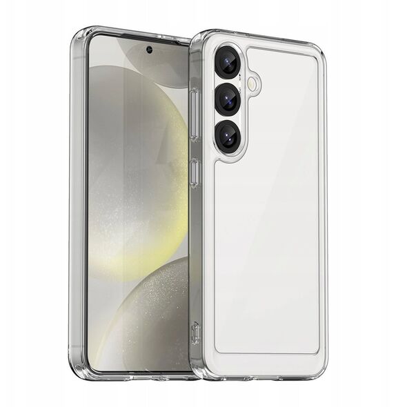 Θήκη Outer Space Case για Samsung Galaxy S25 Edge με ελαστικό πλαίσιο - διαφανές