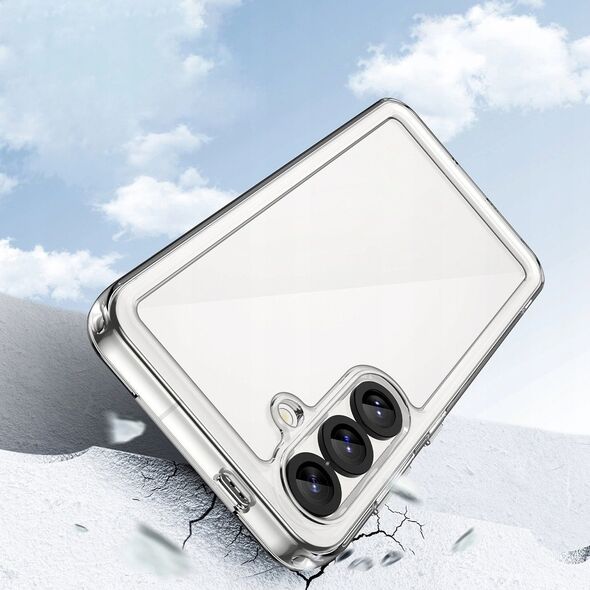 Θήκη Outer Space Case για Samsung Galaxy S25 Edge με ελαστικό πλαίσιο - διαφανές