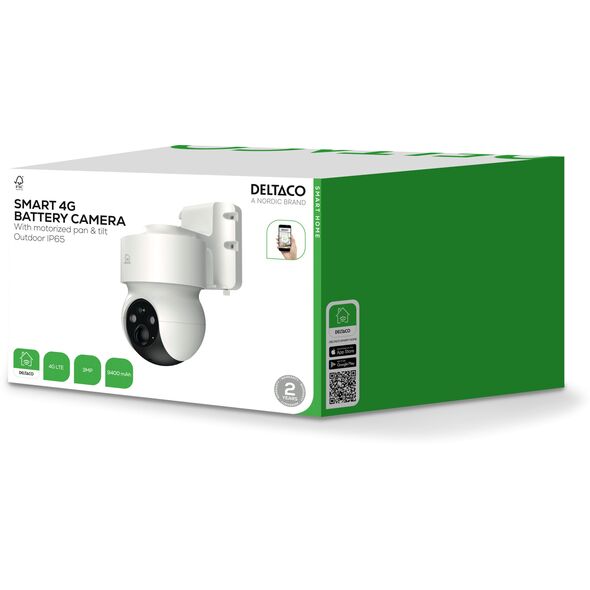 Deltaco Smart Home Κάμερα SH-IPC11-4G Akku περιστρεφόμενη/κλινόμενη
