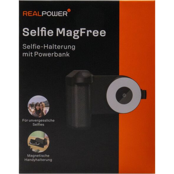 RealPower Selfie MagFree, Βάση Selfie, 4.800mAh, Φωτισμός Selfie