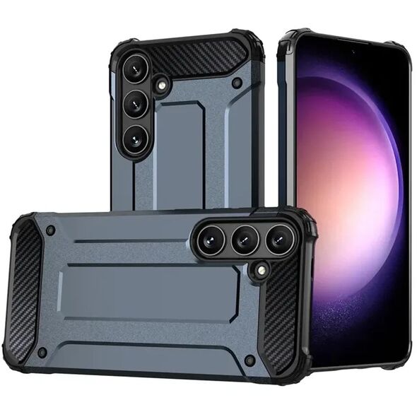 Υβριδική Θήκη Armor για Samsung Galaxy A16 / A16 5G θωρακισμένη υβριδική θήκη - μπλε