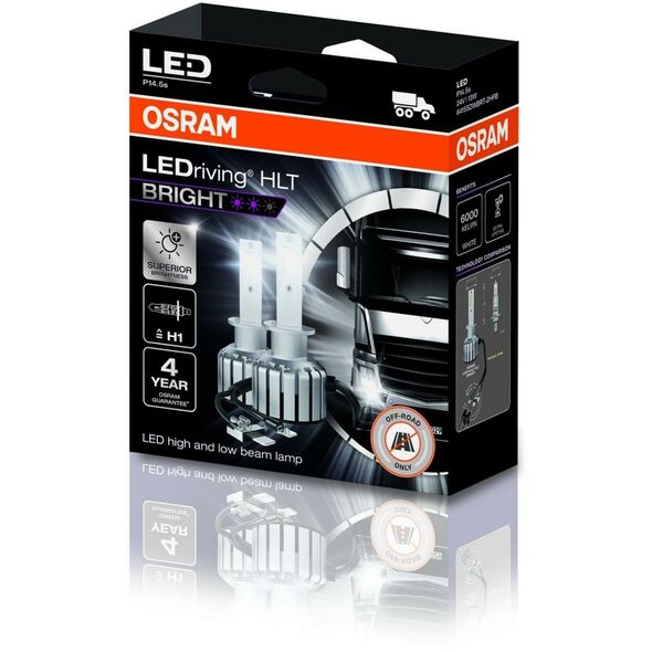 Λάμπα LED (Σετ 2 τεμ.) H1 24V 13W P14,5S χωρίς έγκριση οδικής κυκλοφορίας LEDriving HL BRIGHT