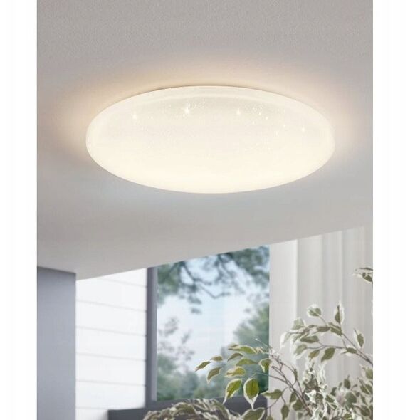 Φωτιστικό οροφής LED EGLO FRANIA-S CRYSTAL EFFECT, 7.4 W, 900 lm, 3000 K, O22 cm, λευκό sp.