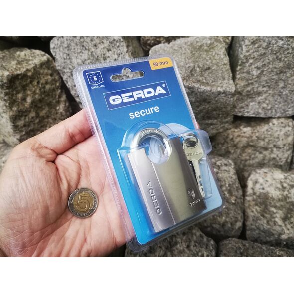 Λουκέτο GERDA SECURE, KSWC S50, 3 κλειδιά