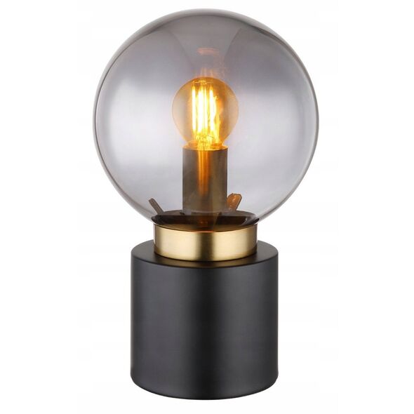 Επιτραπέζιο φωτιστικό GLOBO MARKA, 1xE14, 25W, 230V, καλώδιο 1.5m, μέταλλο, μαύρο χρώμα, o15x24.5cm