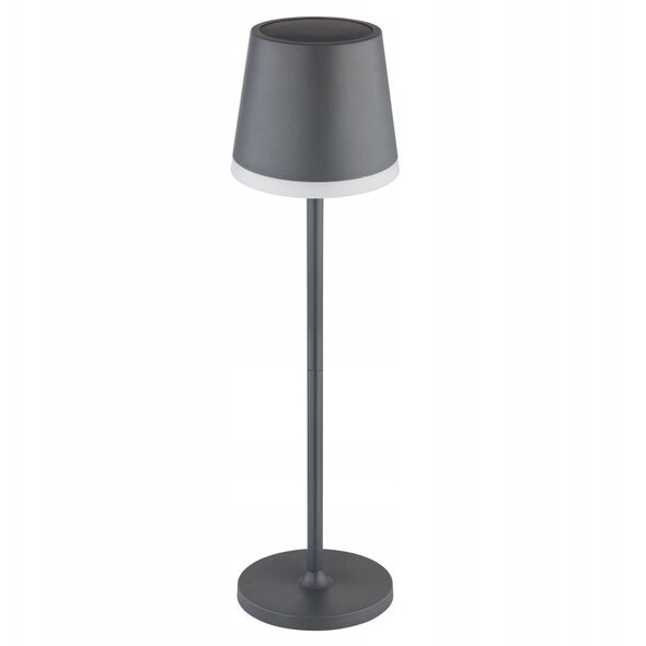 Table LED lamp GLOBO SOLAR, solar powered, IP44, 500lm, 3000K, anthracite
