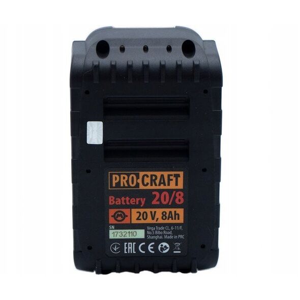 Μπαταρία ProCraft 20/8, 20V Li-ion, 8000mAh