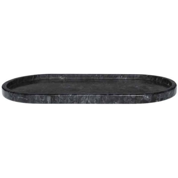 Δίσκος Maku μαρμάρινος μαύρος 30x15 cm