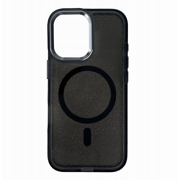 Θήκη Glitter Case με MagSafe για iPhone 16e - μαύρο