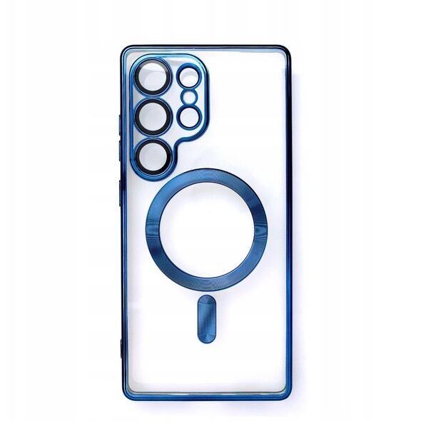 Θήκη Electroplated Case με MagSafe γαλβανισμένη για iPhone 16e - μπλε