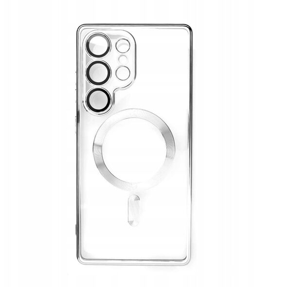 Θήκη Electroplated Case με MagSafe γαλβανισμένη για iPhone 16e - ασημί