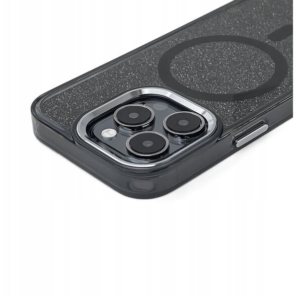 Θήκη με γκλίτερ Glitter Case με MagSafe για Samsung Galaxy A56 5G - μαύρο