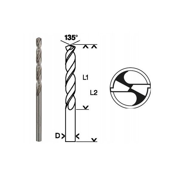 ΤΡΥΠΑΝΙ STAND. HSS-G 135 '5,5/57MM 1PC