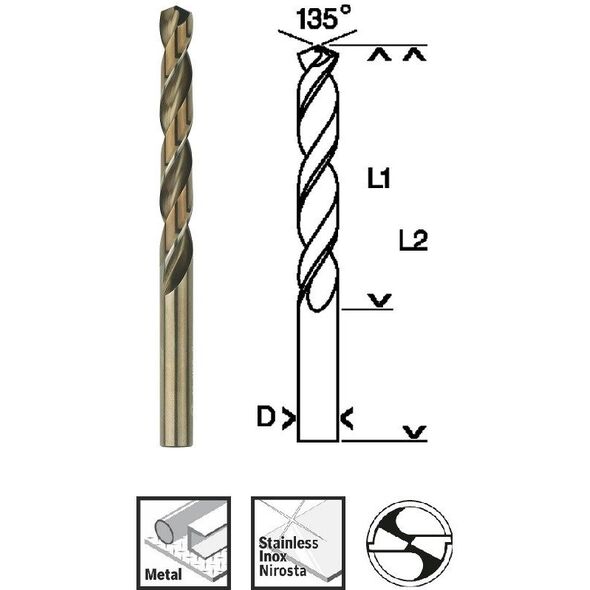Τρυπάνι HSS-Co 5.2mm