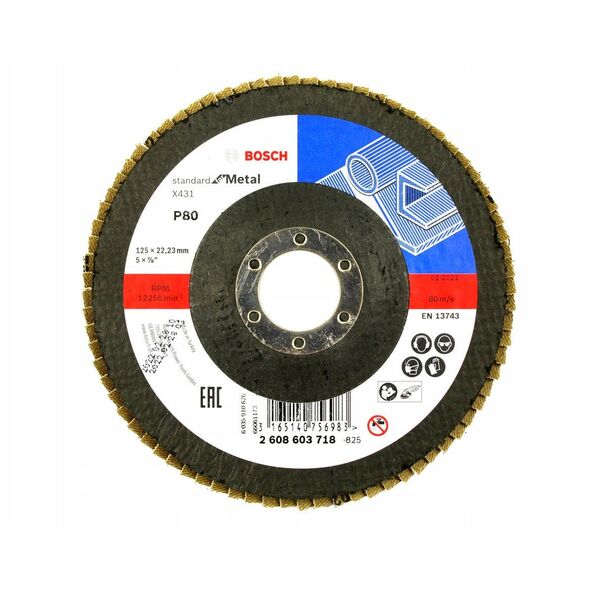 Πτερύγιο Std. Για Μέταλλο+Ξύλο 125 X431 G80