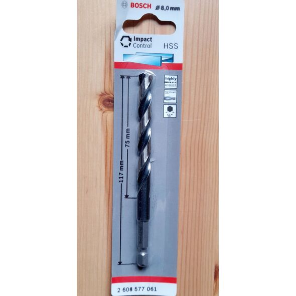 Τρυπάνι για μέταλλο BOSCH 8.0mm