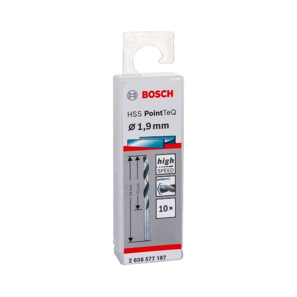 Τρυπάνι HSS POINTTEQ 1.9MM 10 τεμάχια