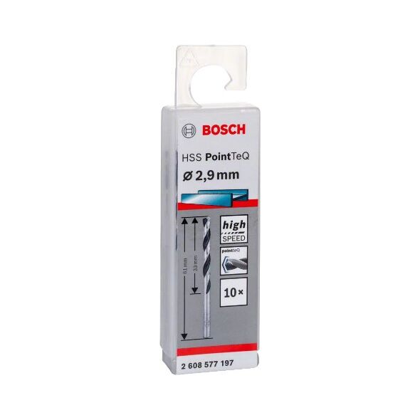 Τρυπάνι HSS POINTTEQ 2.9MM 10 τεμ