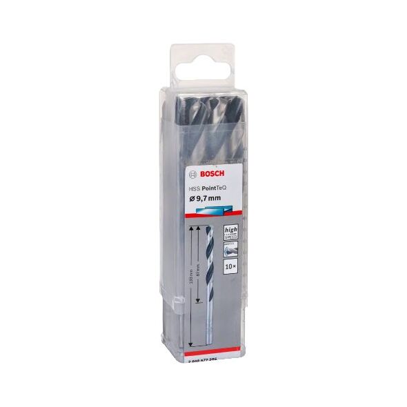 Τρυπάνι HSS POINTTEQ 9.7MM 10 τεμ