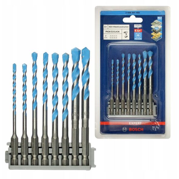 Τρυπάνι HEX-9 EXPERT MC 8PC PICK&CLICK