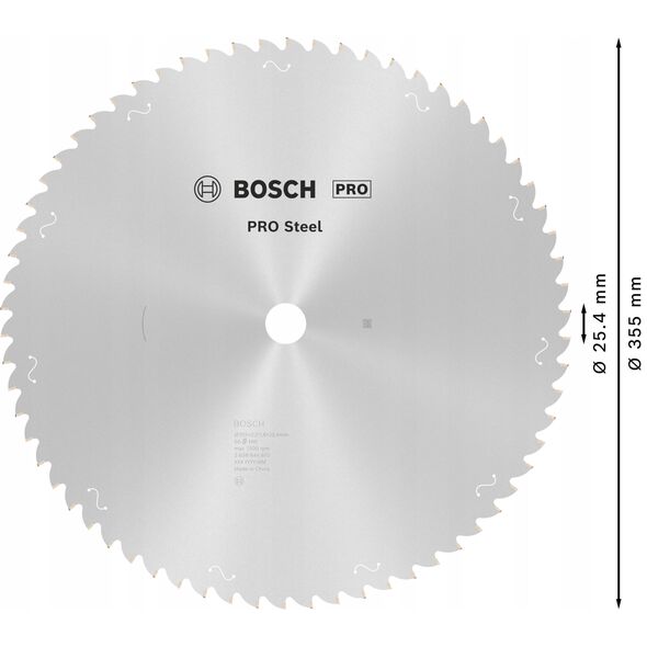 Δίσκος κοπής BOSCH ST SL B 355x25.4x66