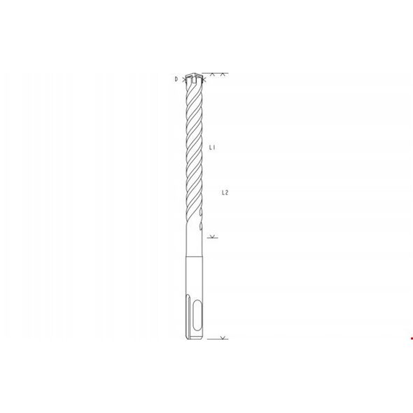 ΤΡΥΠΑΝΙ SDS PLUS-5X 7X150X210MM 1ΤΜΧ