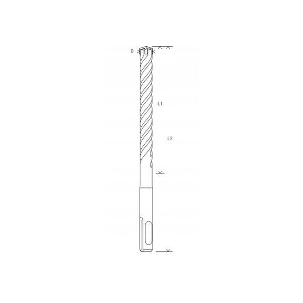 Τρυπάνι SDS PLUS-5X 5X400X460