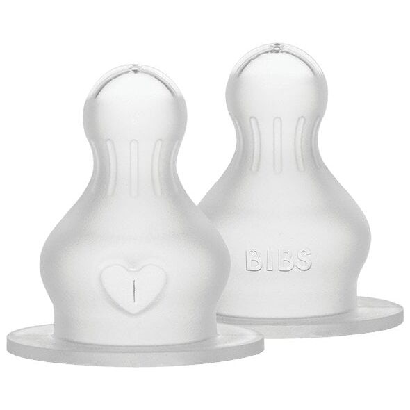 Σετ θηλών μπιμπερό Bibs Slow Flow, 2 τεμ.