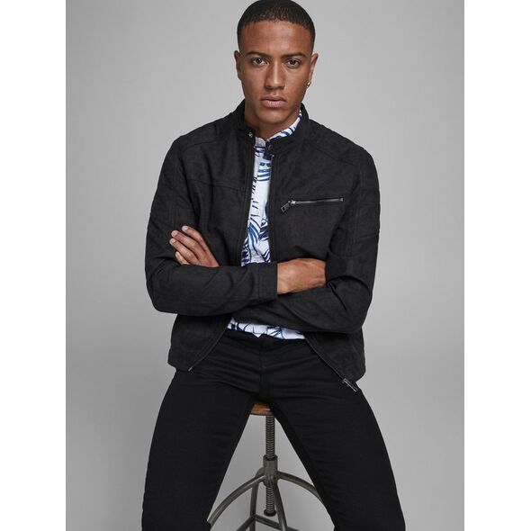 Ανδρικό μπουφάν Jack&Jones 12147218, μαύρο