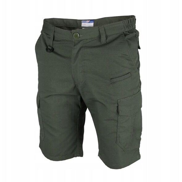 Σορτς εργασίας ripstop+spandex μέγεθος LD, 220g/m2, σκούρο πράσινο