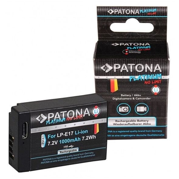 Akumulator Patona Platinum LP-E17 z USB-C do Canona
