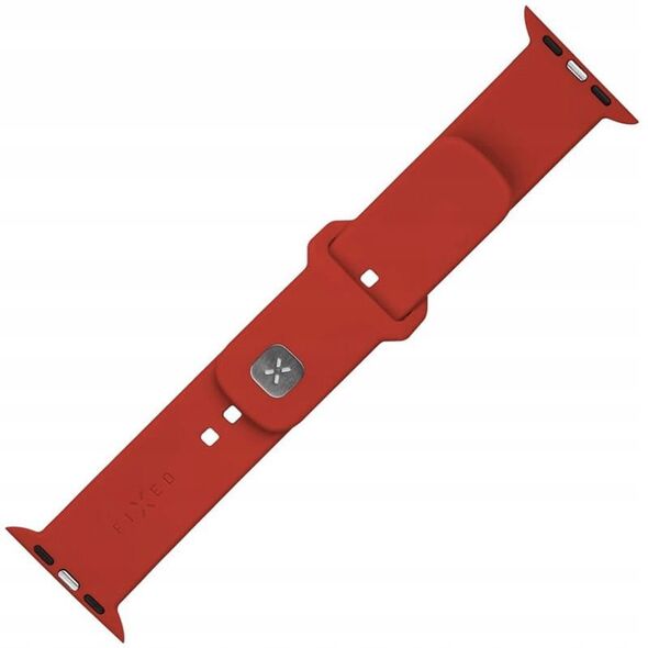 Λουράκι σιλικόνης για smartwatch Fixed, Apple Watch 42 / 44 / 45 mm, κόκκινο
