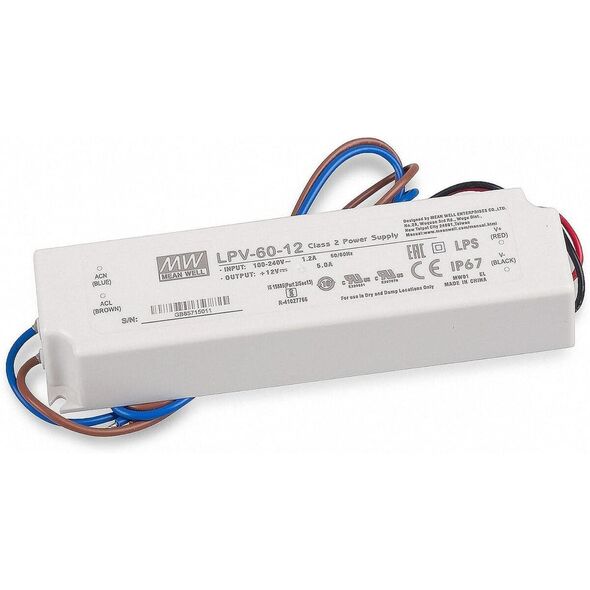 ΤΡΟΦΟΔΟΤΙΚΟ IMPUL LED 60W 12V 5A IP67