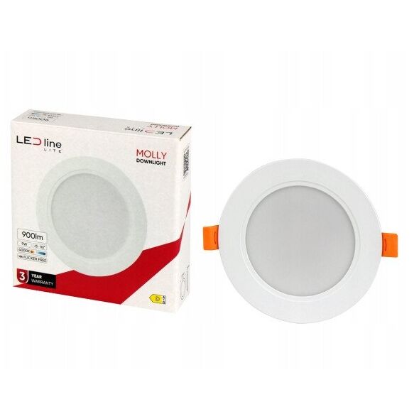 ΕΝΤΟΙΧΙΣΜΕΝΟ ΦΩΤΙΣΤΙΚΟ LED MOLLY 40K 9W 900LM