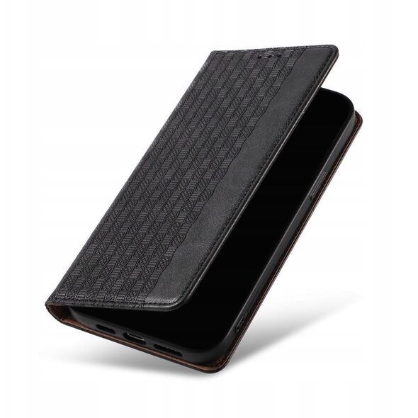 Θήκη Magnet Strap etui iPhone 14 pokrowiec με καπάκι πορτοφόλι mini λουράκι βάση μαύρο