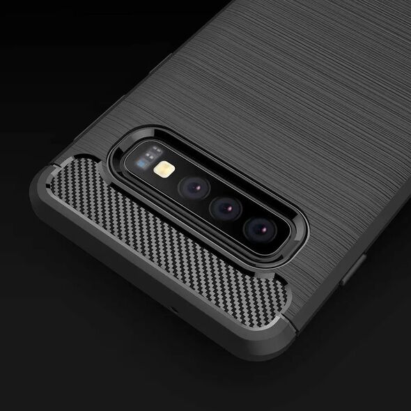 Ελαστική θήκη Carbon Case για Samsung Galaxy A42 5G μαύρο