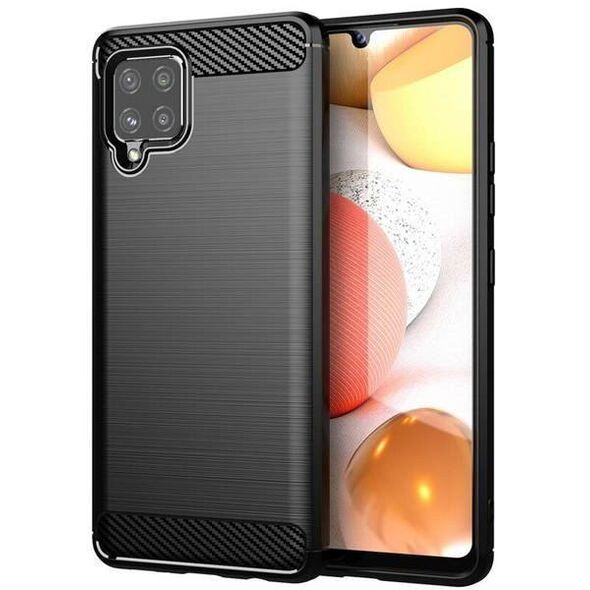 Ελαστική θήκη Carbon Case για Samsung Galaxy A42 5G μαύρο