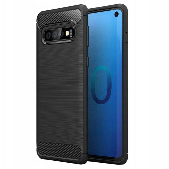 Ελαστική θήκη Carbon Case για Samsung Galaxy A42 5G μαύρο