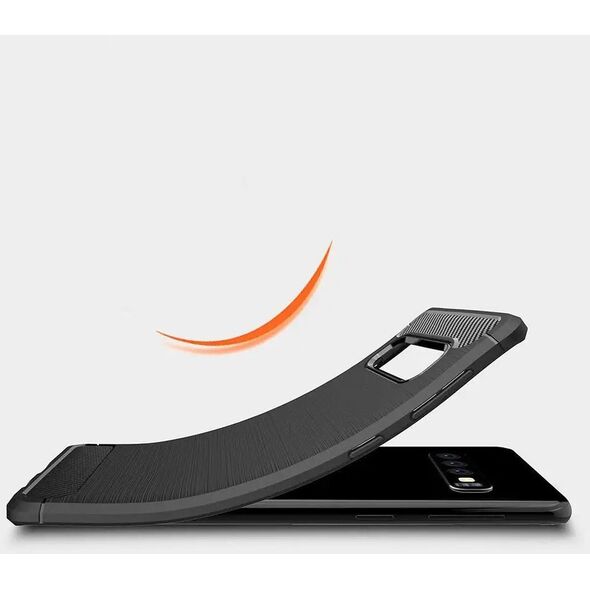 Ελαστική θήκη Carbon Case για Samsung Galaxy A42 5G μαύρο