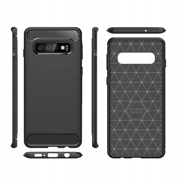 Ελαστική θήκη Carbon Case για Samsung Galaxy A42 5G μαύρο