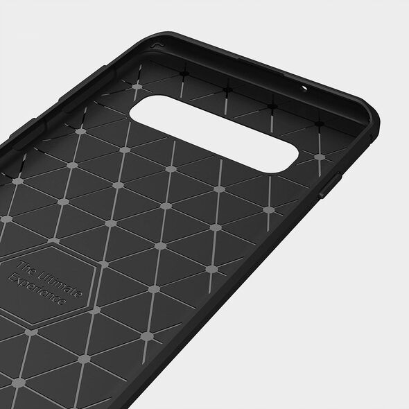 Ελαστική θήκη Carbon Case για Samsung Galaxy A42 5G μαύρο