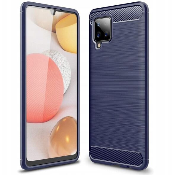 Carbon Case ελαστική θήκη Samsung Galaxy A42 5G μπλε
