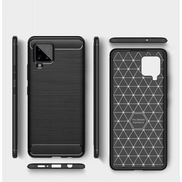 Carbon Case ελαστική θήκη Samsung Galaxy A42 5G μπλε
