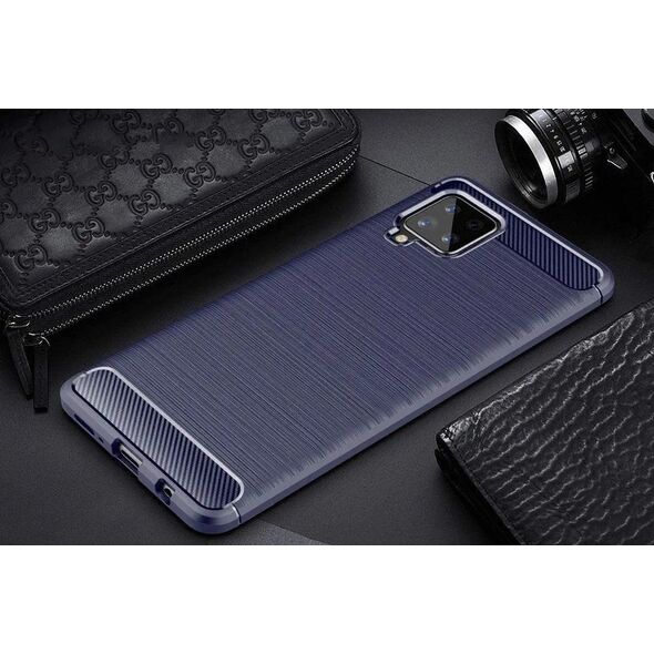 Carbon Case ελαστική θήκη Samsung Galaxy A42 5G μπλε