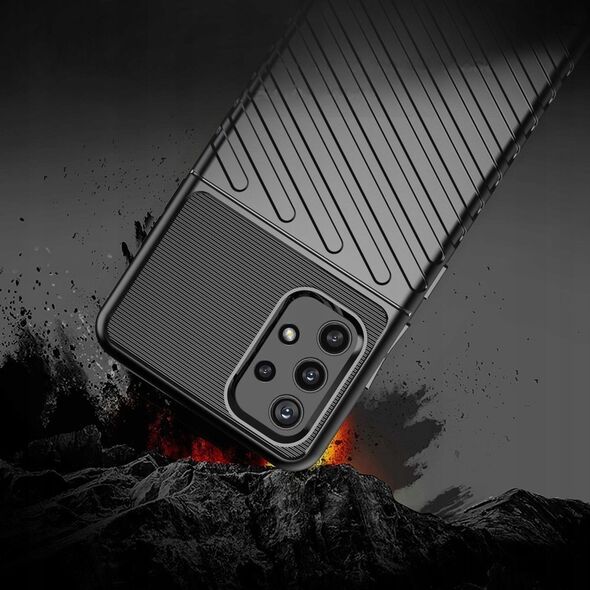 Θήκη Thunder ελαστική θήκη προστασίας Samsung Galaxy A72 4G πράσινο