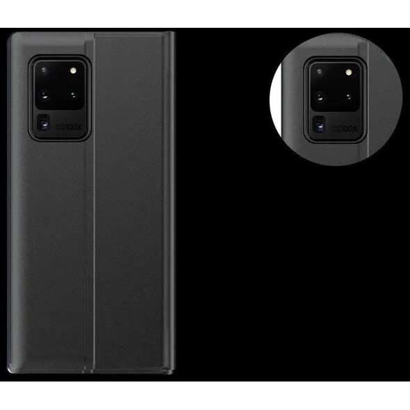 New Sleep Case θήκη με καπάκι με λειτουργία βάσης Samsung Galaxy A72 4G μαύρο