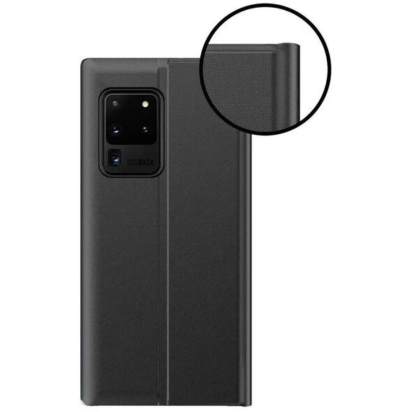 New Sleep Case θήκη με καπάκι με λειτουργία βάσης Samsung Galaxy A72 4G μαύρο
