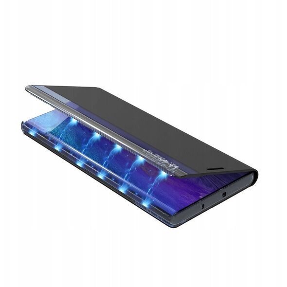 New Sleep Case θήκη με καπάκι με λειτουργία βάσης Samsung Galaxy A72 4G μαύρο
