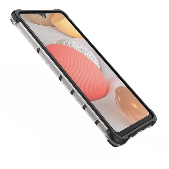 Θήκη Honeycomb etui pancerny pokrowiec με ζελατινώδες πλαίσιο Samsung Galaxy A42 5G μπλε